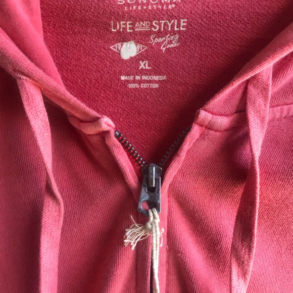NWT. Sonoma  Zip Hoodie XL - Picture 3 of 7